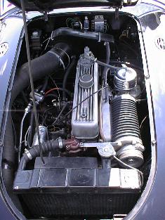1956 MGA sliding vane supercharged engine